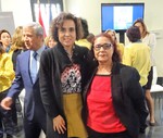 Rosalía con la Ministra de Sanidad, Servicios Sociales e Igualdad, Dolors Montserrat Montserrat